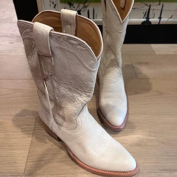 Cream Tecovas Boots - NWT - Size 9 B - Picture 7 of 7